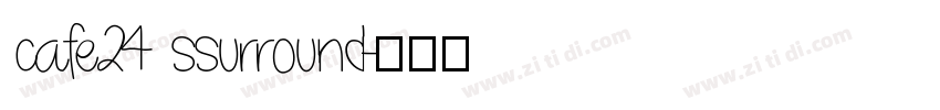cafe24 ssurround字体转换